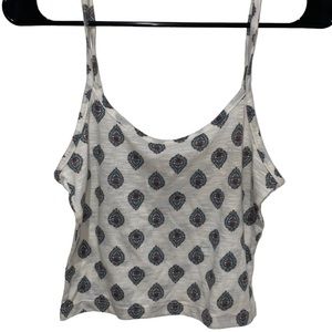 “4 for 20” ME to WE Strap Crop With Pattern Tank Top